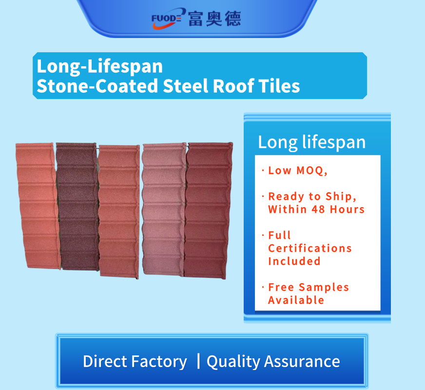 Mabati stone coated roof tiles